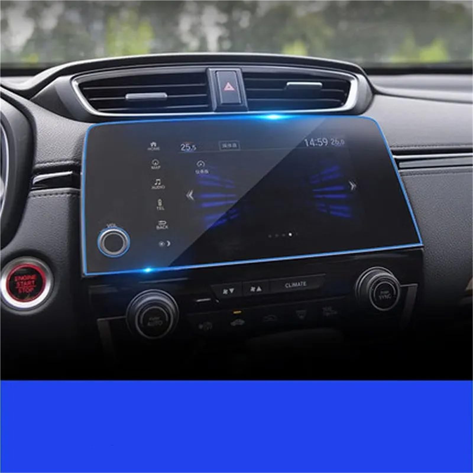 GPS-Displayschutz Für CR-V Für CRV 2017 2018 2019 5/7 Zoll Gehärtetem Glas Auto Navigation Screen Protector Touch Display Bildschirm Film Anti Auto-Displayschutz von Kdbcet