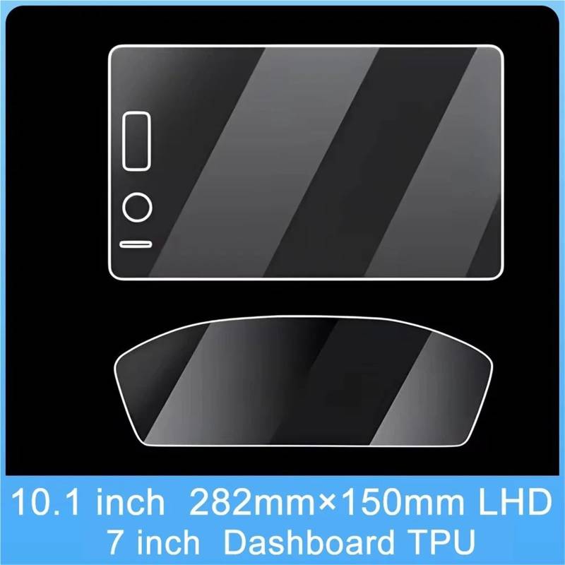 GPS-Displayschutz Für CRV 6th Gen 2023 2024 2025 Für CR-V Für Hybrid Gehärtetes Glas Zubehör Auto Center Control Navigation Screen Protector Film Auto-Displayschutz(10.1 inch Dashboard) von Kdbcet