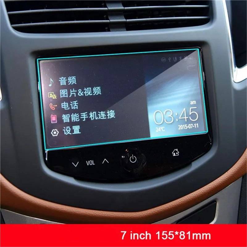 GPS-Displayschutz Für Chevrolet Für Trax 2014 2015 2016 2017 2018 2019 Auto GPS Navigation Screen Protector Gehärtetem Glas Touch Screen Schutz Film Auto-Displayschutz(2014-2016) von Kdbcet