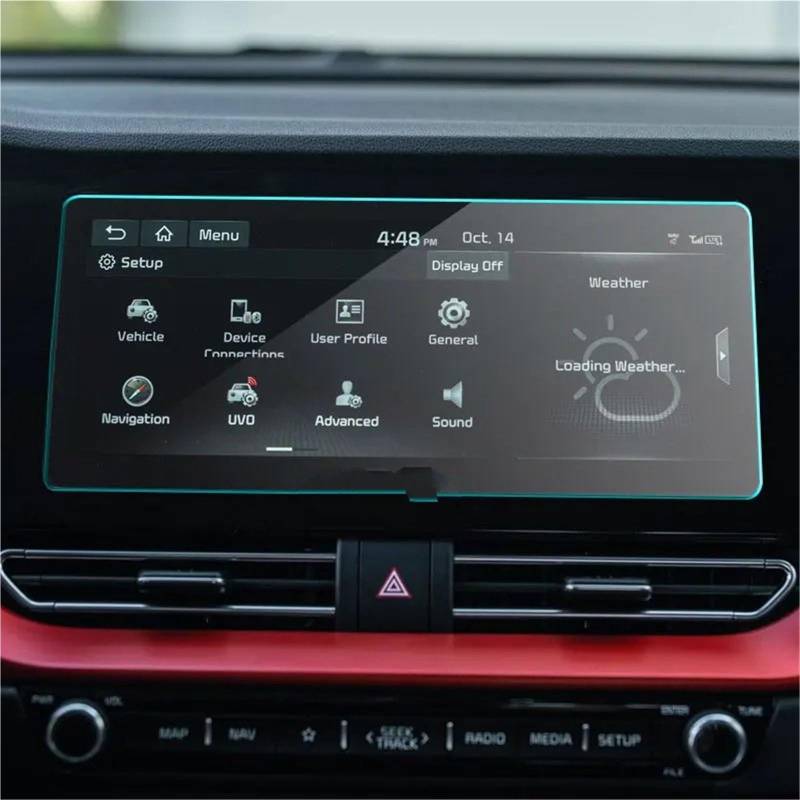 GPS-Displayschutz Für Kia Für NIRO 2020 2021 10,25 Zoll Auto Navigation Touch Screen Protector Auto Innen Zubehör Gehärtetem Glas Film Auto-Displayschutz von Kdbcet