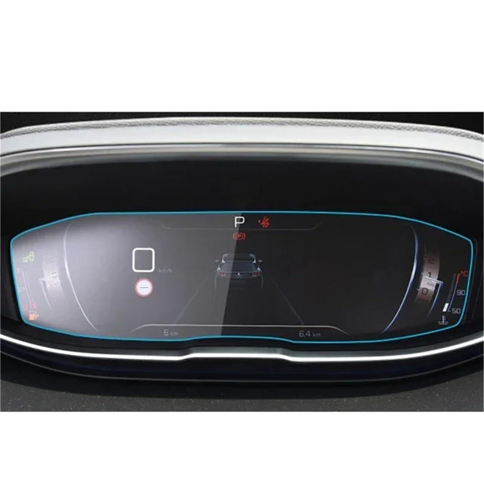 GPS-Displayschutz Für Peugeot 3008 5008 3008GT 4008 2017 2018 2019 Schutzfolie Auto GPS Navigation Gehärtetes Glas Displayschutzfolie Auto-Displayschutz(12.3inch Instrument) von Kdbcet