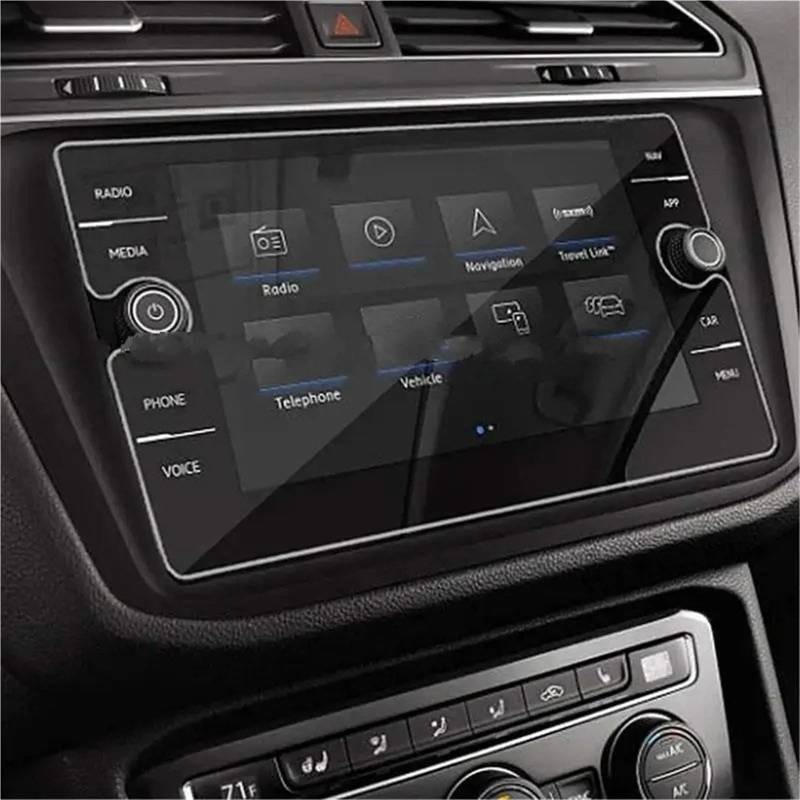 GPS-Displayschutz Für VW Für Tiguan Für Atlas SE SEL Für R-Linie 2018 2019 2020 2021 2022 2023 Auto GPS Navigation Center Touchscreen Gehärtetes Glas Sreen Schutz Auto-Displayschutz von Kdbcet