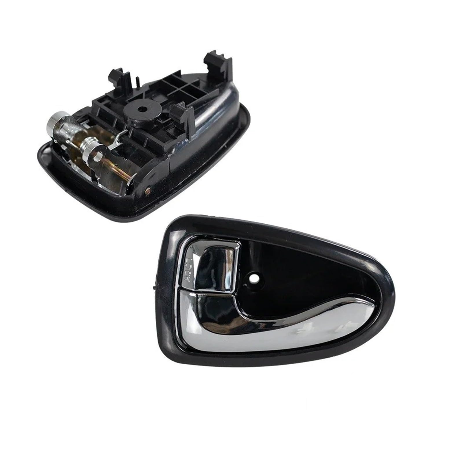 Innen Autoinnentürgriffe Auto-Innentürgriff, Schwarzchrom, Für Hyundai Für Accent Für Verna 2000 2001 2002 2003 2004 2005 2006, Innentürgriff 8262025000 Auto Innen Türgriff(Chrome Left) von Kdbcet