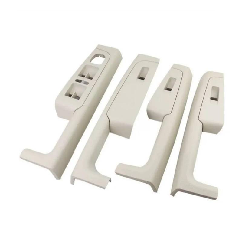 Innen Autoinnentürgriffe Vorne Hinten Innen Tür Griff Armlehne Rahmen Schalter Control Panel Trim Für Skoda Für Superb 2008 2009 2010 2011 2012 2013 Auto Innen Türgriff(Beige Set) von Kdbcet