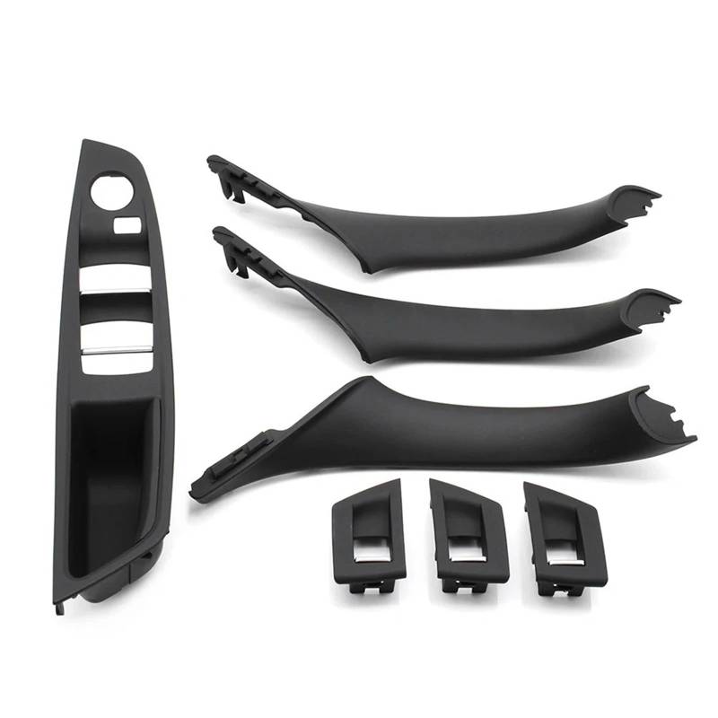 Innentürgriff des Autos Für 5 Series F10 F11 520 523 525 528 530 535 2010-2017 LHD Schwarz Carbon Faser Auto Armlehne Schalter Panel Tür Pull Griff Abdeckung Trim Autoinnentürgriffe von Kdbcet