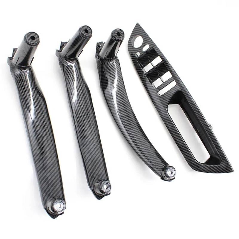 Innentürgriff des Autos Für X5 Für X6 E70 E71 2007-2013 Carbon Fiber Fensterheber Schalter Abdeckung Set Tür Innen Pull Griff Armlehne Abdeckung Trim Ersatz Autoinnentürgriffe von Kdbcet