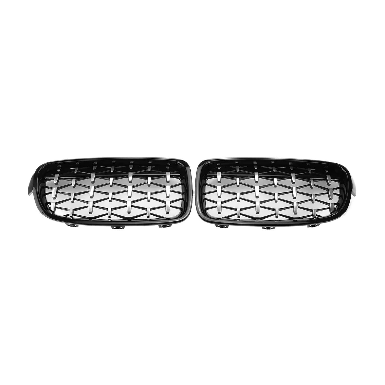 Kühlergrill 1 Paar Für 3Series F30 F31 F35 F80 2011-2019 Auto Vorderen Stoßfänger Nieren Kühlergrill Diamant Chrom Stil Racing Grill Auto Frontgrill von Kdbcet