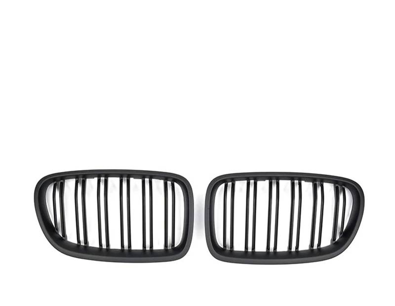 Kühlergrill 2-teiliger Nierengrill Im Autostil In Schwarz Mit Doppellamellen Für Die Frontpartie Von 5er F10 F11 F18 2010-2017, Dual Line Racing Grilles Auto Frontgrill(Matt-schwarz) von Kdbcet