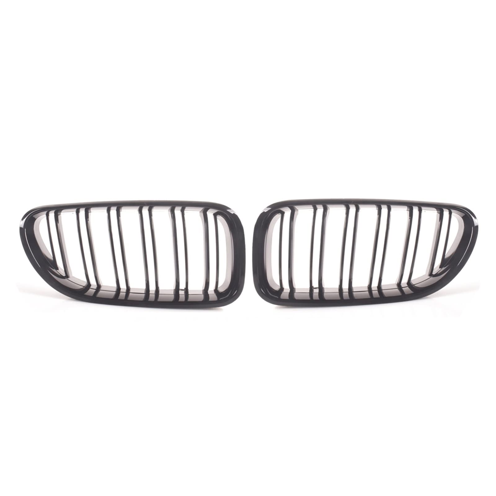 Kühlergrill Carbon Fiber Front Bumper Nieren Grill Gitter Für M6 640i 650i F06 F12 F13 2012 2013 2014 2015 2016 2017 Front Grill Auto Kühlergrill Auto Frontgrill(Gloss Black) von Kdbcet