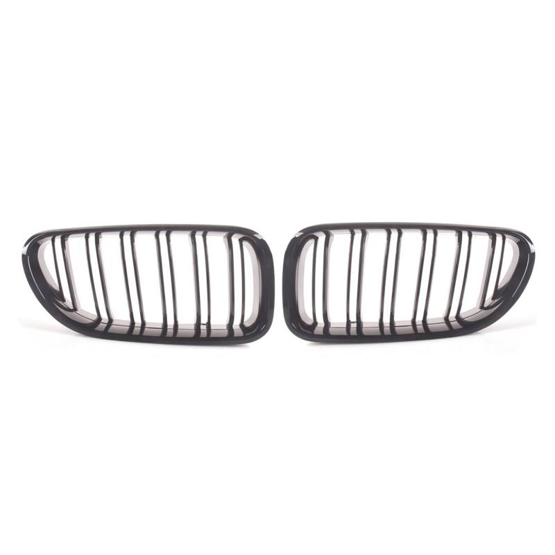 Kühlergrill Carbon Fiber Front Bumper Nieren Grill Gitter Für M6 640i 650i F06 F12 F13 2012 2013 2014 2015 2016 2017 Front Grill Auto Kühlergrill Auto Frontgrill(Gloss Black) von Kdbcet