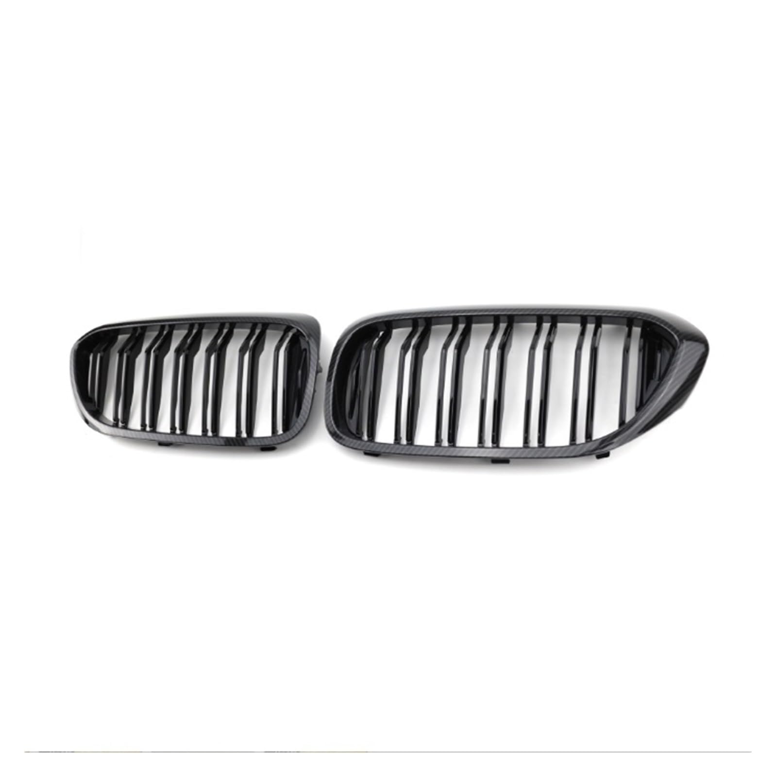 Kühlergrill Frontgrills Für 5er G30 G38 2017–2020, Glänzend Schwarzer Diamant-Nierengrill Ersatz-Racing-Frontstoßstangengitter Auto Frontgrill(Kohlefaser) von Kdbcet