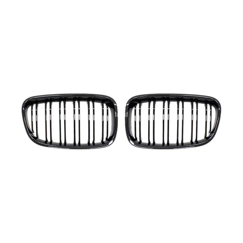 Kühlergrill Frontstoßstange Nierengrill Kühlerschutzgitter Leistungsautozubehör Für 1er F20 F21 2011 2012 2013 2014 Auto Frontgrill(Carbon Look) von Kdbcet