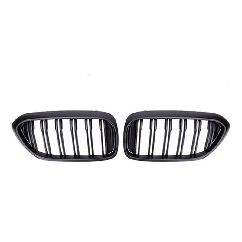 Kühlergrill Für 5 Series G30 G38 525I 530I 540I 550I 2017 2018 2019 2020 Vorne Racing Niere Kühlergrill Stoßstange 2 Lamellen Grill Austausch Auto Frontgrill(Matt-schwarz) von Kdbcet