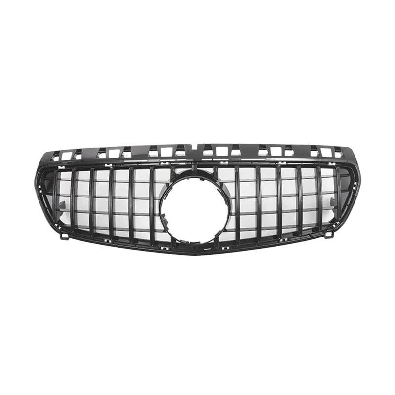 Kühlergrill Für Benz A-Klasse W176 A180 A200 A250 A45 2013 2014 2015 AMG Chrom Black Diamonds Style Kühlergrill Schwarz GTR Frontstoßstangengrill Auto Frontgrill(GTR-Black) von Kdbcet