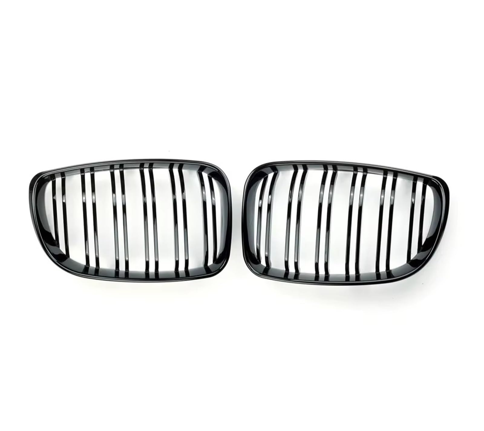 Kühlergrill Für E81 E82 E87 E88 135I 128I 130I 2008-2011 Auto Vorderen Stoßfänger Nierengrill Racing Grills Gitter Glanz Schwarz Dual Lamellen Grill Auto Frontgrill von Kdbcet