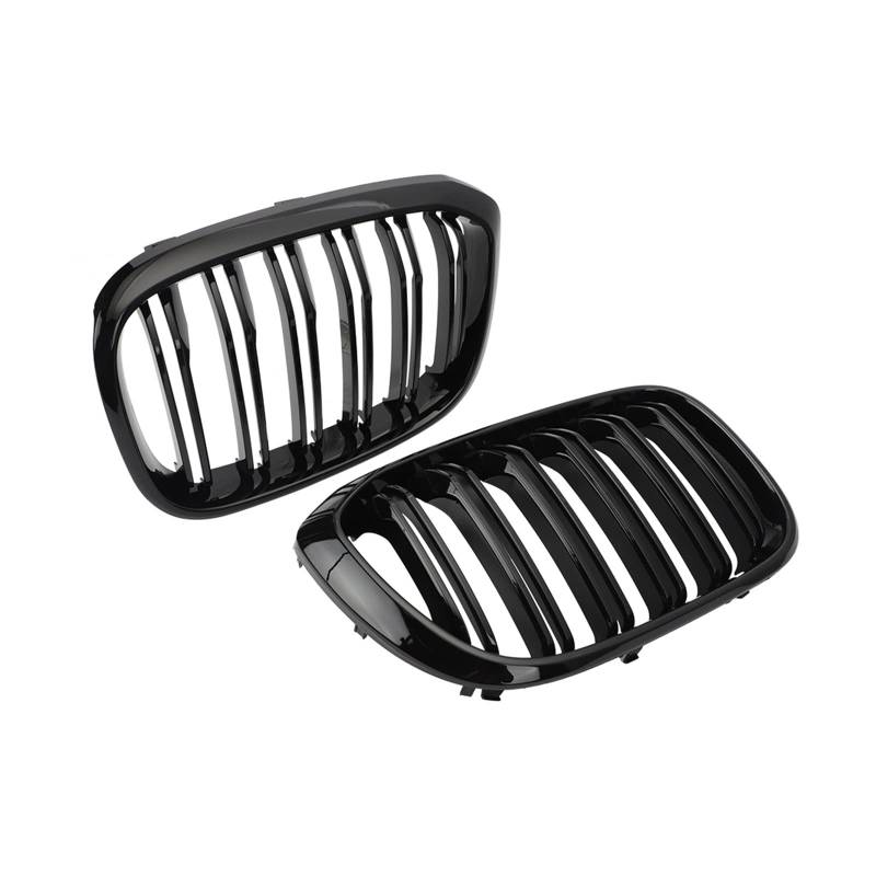 Kühlergrill Für X3 X4 G01 G02 G08 2018 2019 2020 2021 Front Niere Doppel Linie Grille Grill Ersatz Racing Grills Gitter Auto Grill Auto Frontgrill von Kdbcet