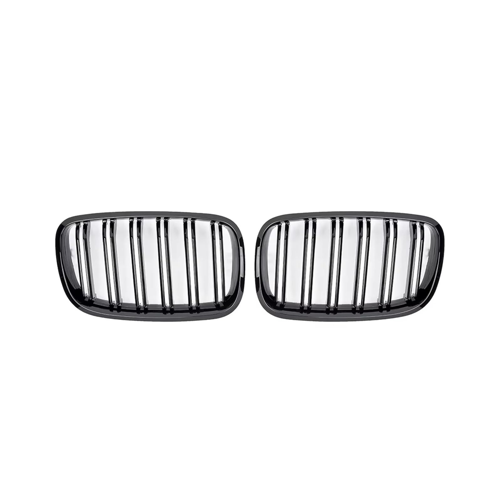 Kühlergrill Für X5 E70 2007-2013 X6 E71 E72 2008 2009 2010 2011 2012 2013 2014 Glanzschwarz Carbon Style Frontnieren-Doppellamellengrill Autozubehör Auto Frontgrill(Matt-schwarz) von Kdbcet