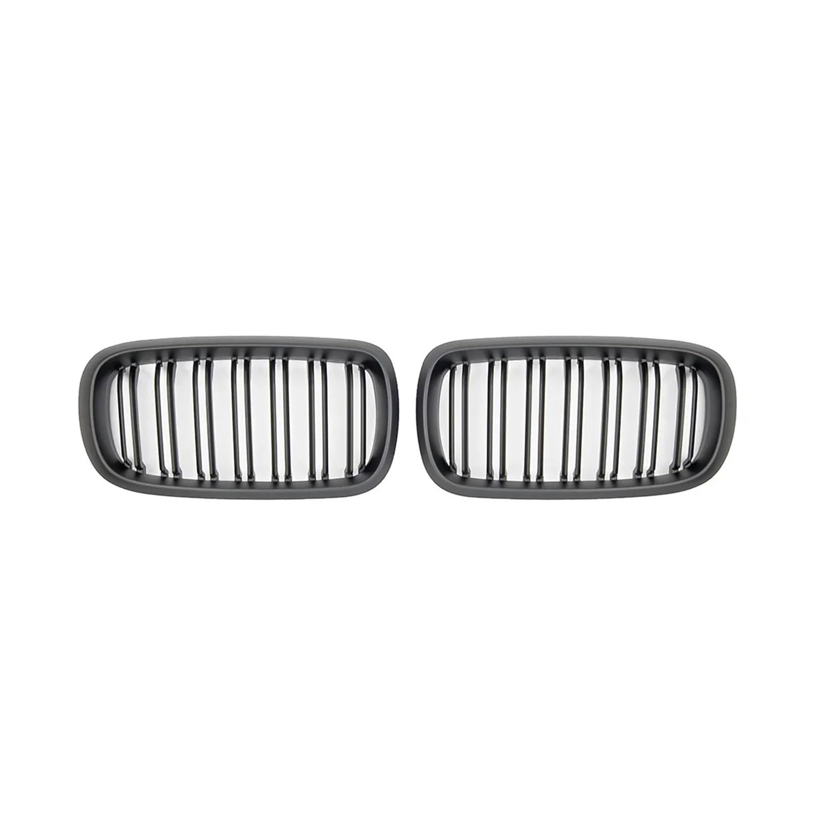 Kühlergrill Für X5 F15 X6 F16 X5M F85 X6M F86 2013–2018 Look Auto Kühlergrill Grill Vorne Niere Glänzend 2 Linie Doppellamelle Autozubehör Auto Frontgrill(Matt-schwarz) von Kdbcet