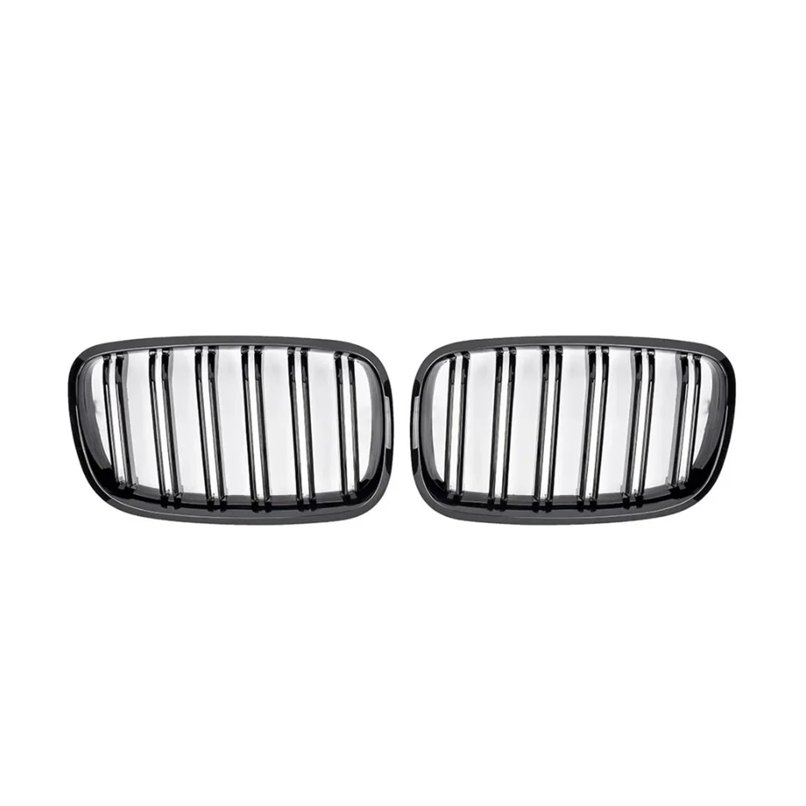 Kühlergrill Glänzend Schwarz Carbon Style Front Nieren Doppellamellen Grill Kühlergrill Für X5 E70 2007-2013 X6 E71 E72 2008-2014 Autozubehör Auto Frontgrill(Glossy Black) von Kdbcet