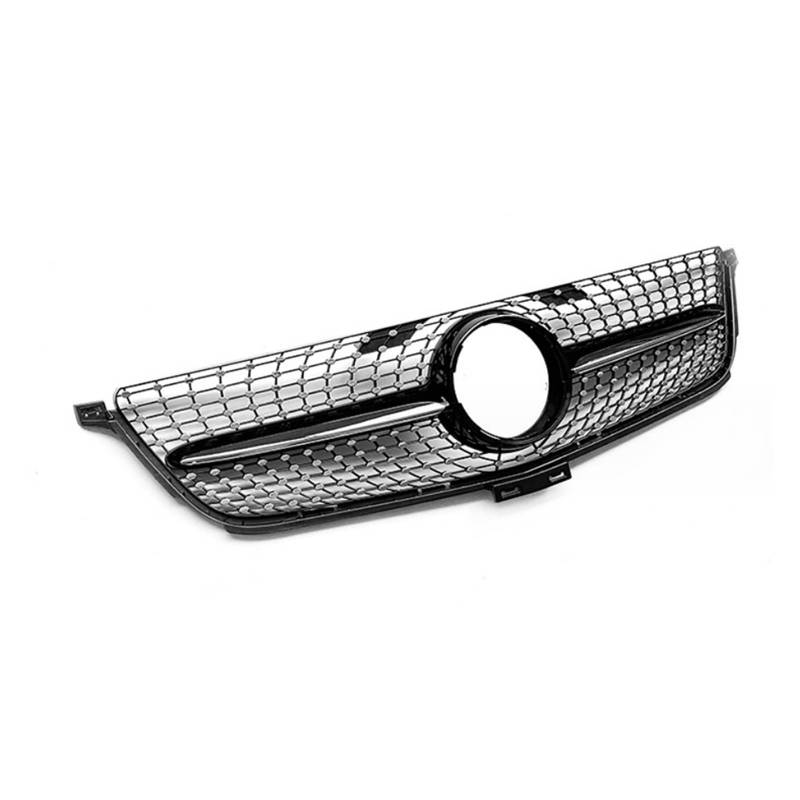 Kühlergrill Kühlergrill-Tuning-Grills Für Benz ML-Klasse W166 ML300 ML320 ML350 ML40 ML450 2012 2013 2014 2015 Auto Frontgrill(Diamond Black) von Kdbcet