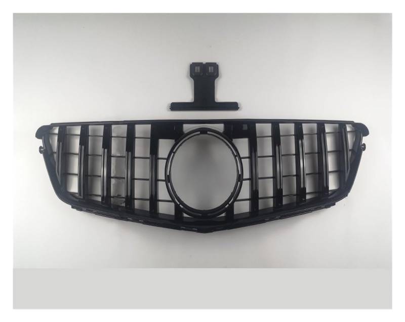 Kühlergrill Match Frontgrill Für Die Stoßstange, Haubengrill Für Benz C W204 C43 C180 C200 C250 C300 2007-2014 AMG GT Diamant-Tuning Frontgrill Auto-Kühlergrill Auto Frontgrill(GT Glossy Black) von Kdbcet