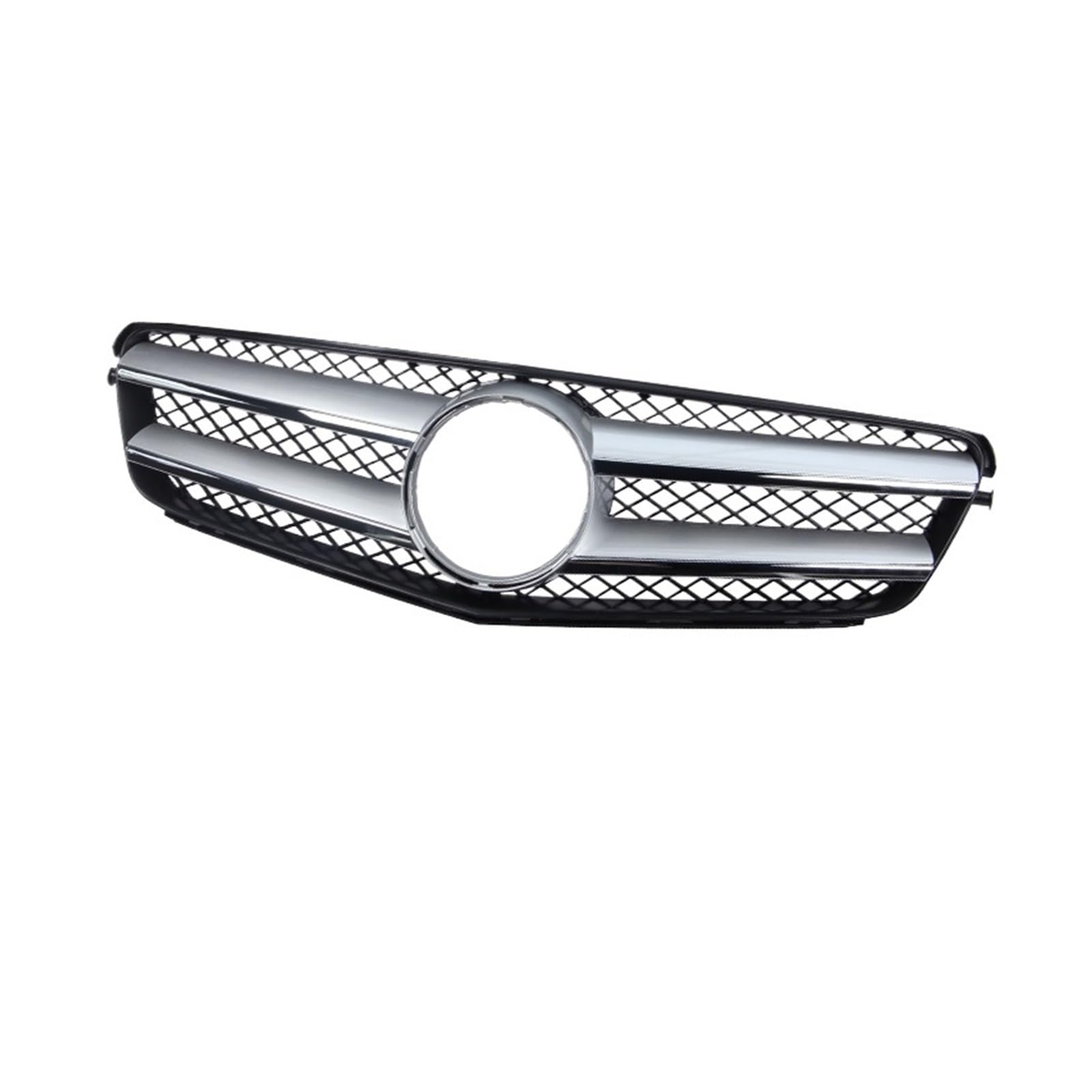 Kühlergrill Spiel Front Stoßstange Kühlergrill Haube Grill Für C W204 C43 2007-2014 C180 C200 C250 C300 AMG GT Diamant Tuning Auto Frontgrill(Coupe Silver) von Kdbcet