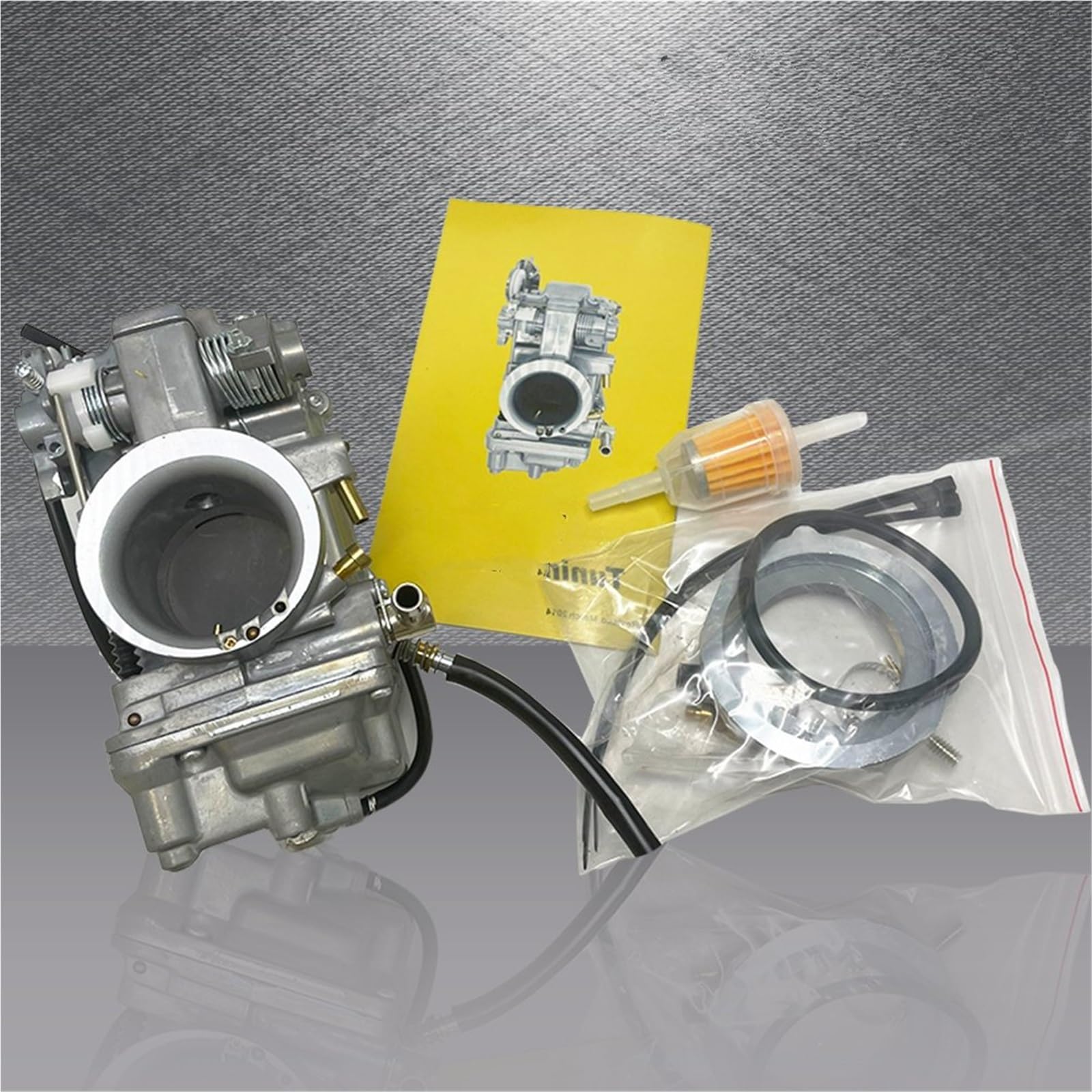 Motorradvergaser Für Mikuni Für HSR42 Für HSR45 Für HSR48 HD Ersatz 426232 990-662-002 Motorrad Carb Vergaser Choke Kabel HSR Vergaser(48mm) von Kdbcet