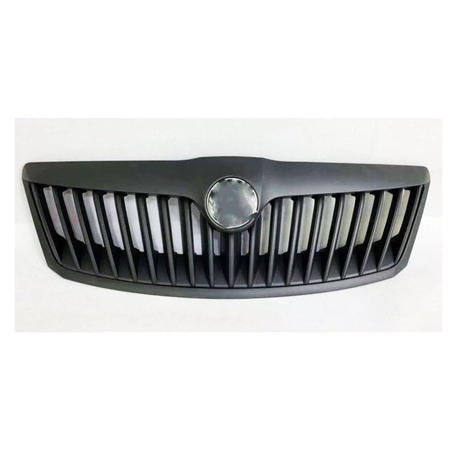 Nieren Kühlergrill Auto Front Stoßstange Maske Kühlergrill Für Skoda Für Octavia Für Grill 2010 2011 2012 2013 Jahr Racing Front Stoßstange Körper Kit Zubehör Kühlergrill Doppelsteg(Matt Black) von Kdbcet