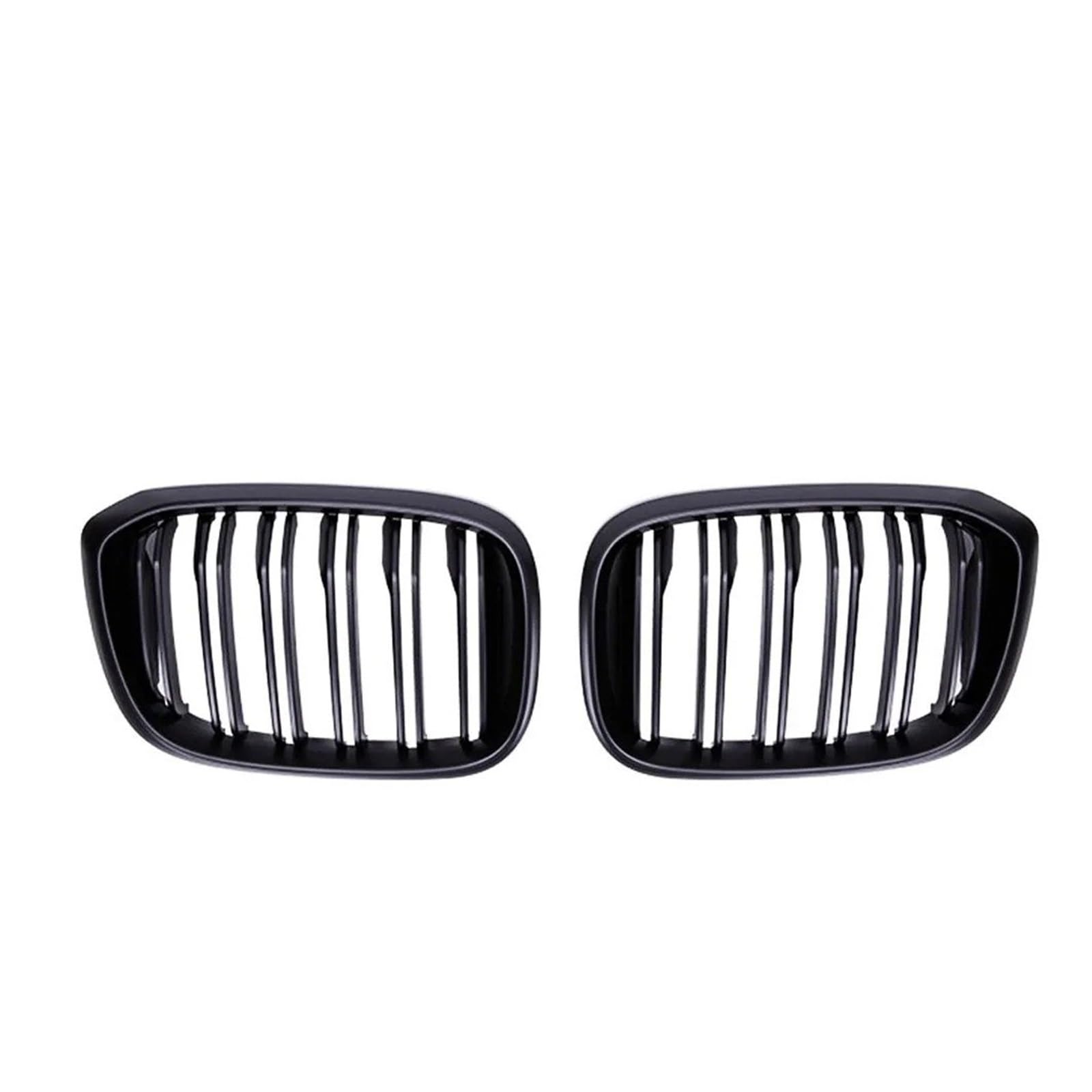 Nieren Kühlergrill Auto Fronthaube Niere Grille Glänzend Schwarz Racing Grills 2 Linie Dual Lamellen Für X3 Für X4 Für G01 Für G02 Für G08 2018 2019 2021 Kühlergrill Doppelsteg(Matt-schwarz) von Kdbcet