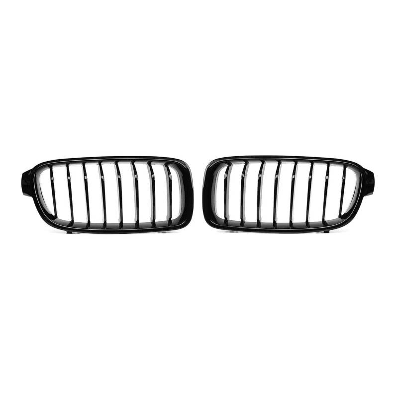 Nieren Kühlergrill Auto-Frontstoßstangen-Renngrill Für 3er-Serie Für F30 Für F31 Für F35 Für F80 2012 2013 2014–2018 Paar Glänzend Schwarze Nierengrills Kühlergrill Doppelsteg von Kdbcet