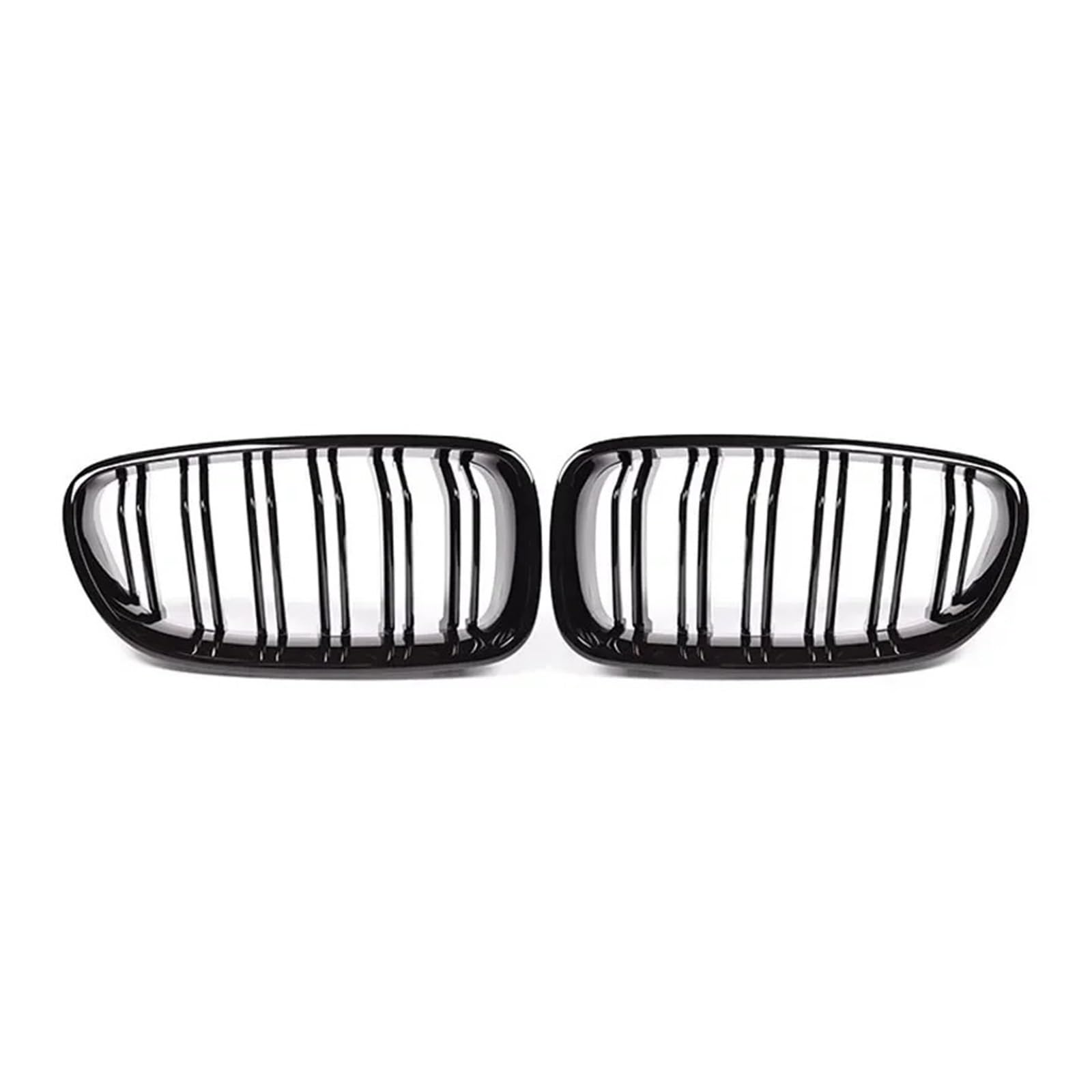 Nieren Kühlergrill Auto Glanz Schwarz Nieren Grill Dual Lamellen Racing Grill Für 5 Serie Für F10 Für F11 Für F18 Für 520d Für 530d Für 540i 2010 2011 2012-2017 Kühlergrill Doppelsteg von Kdbcet