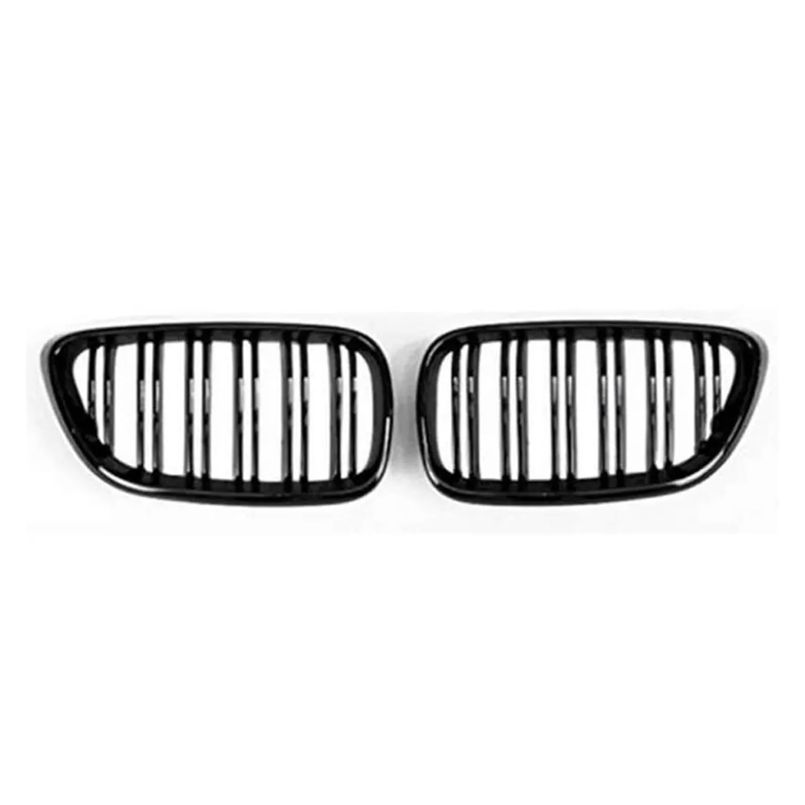 Nieren Kühlergrill Carbon Faser Farbe Dual Lamellen Front Hood Nieren Gitter Grill Kompatibel Für F22 Für F23 Für M2 2014-2018 Für 225i Für 218i Für 220i Kühlergrill Doppelsteg(Gloss Black) von Kdbcet