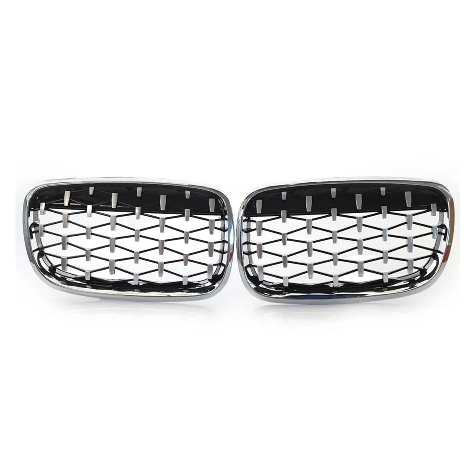 Nieren Kühlergrill Diamant Stil Chrom Front Niere Grill Ersatz Für X5 Für E70 2007 2008 2009 2010 2011 2012 2013 Auto Zubehör Kühlergrill Doppelsteg von Kdbcet