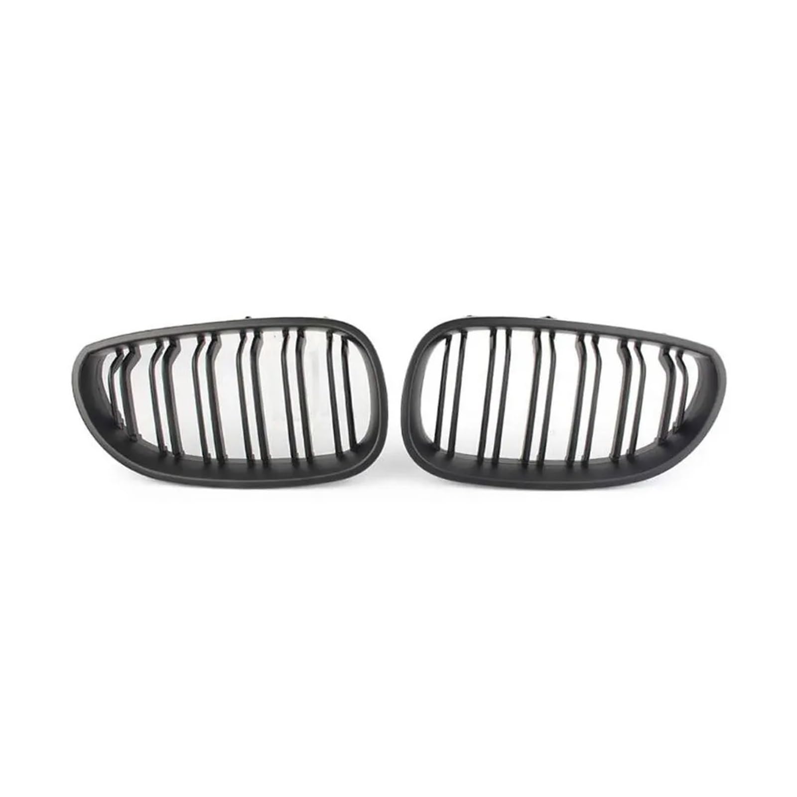 Nieren Kühlergrill Front Carbon Niere Sport Gitter Haube Grill Für E60 Für E61 2003 2004 2005 2006 2007 2008 2009 Für M5 Für 525i Für 528i Für 528xi Kühlergrill Doppelsteg(Matt-schwarz) von Kdbcet