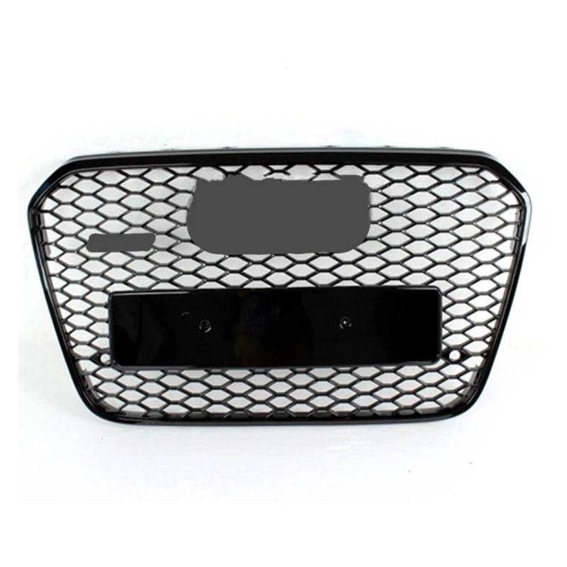 Nieren Kühlergrill Front Honeycomb Hood Grill Grille Für A6 Für C7 Für S6 Sline 2012 2013 2014 2015 Auto Styling Zubehör Kühlergrill Doppelsteg(All Black) von Kdbcet