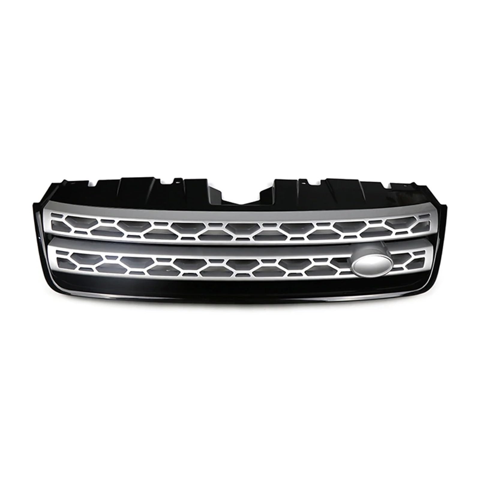 Nieren Kühlergrill Front Kühlergrill Oberen Racing Grill Für Land Für Rover Für Discovery Sport Für L550 2015 2016 2017 2018 2019 Auto Styling Kühlergrill Doppelsteg(Black Silver) von Kdbcet