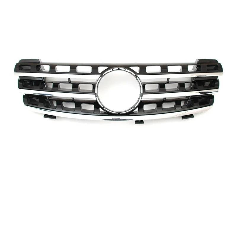 Nieren Kühlergrill Front Racing Grille Front Stoßstange Grille Für Für Benz Für ML-Klasse Für W164 2005 2006 2007 2008 Für ML320 Für ML350 Für ML500 Kühlergrill Doppelsteg(AMG-Chrome Black) von Kdbcet