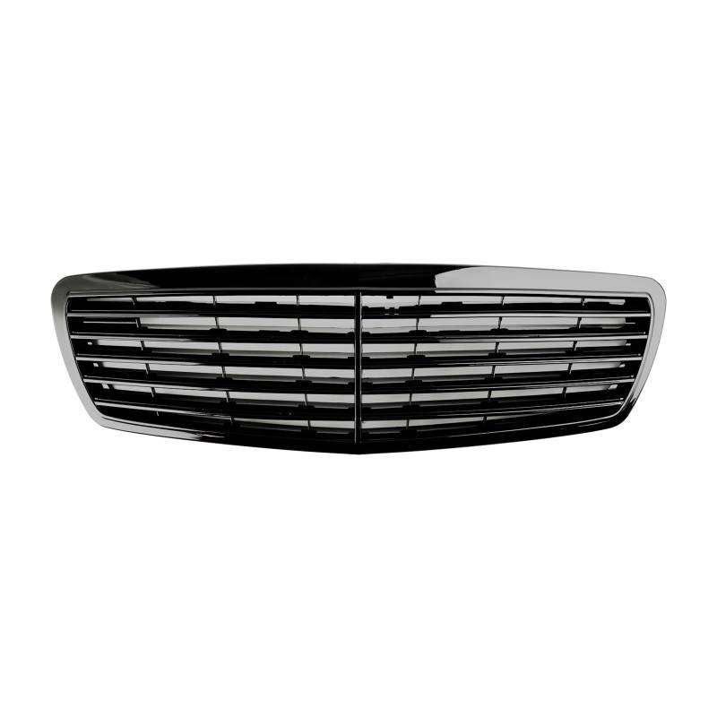 Nieren Kühlergrill Frontgrill-Zierstreifen Abdeckung Frontgrill Passend Für Für Benz Für E-Klasse Für W211 Für E320 Für E350 Für E55 2002 2003 2004 2005 2006 Kühlergrill Doppelsteg von Kdbcet