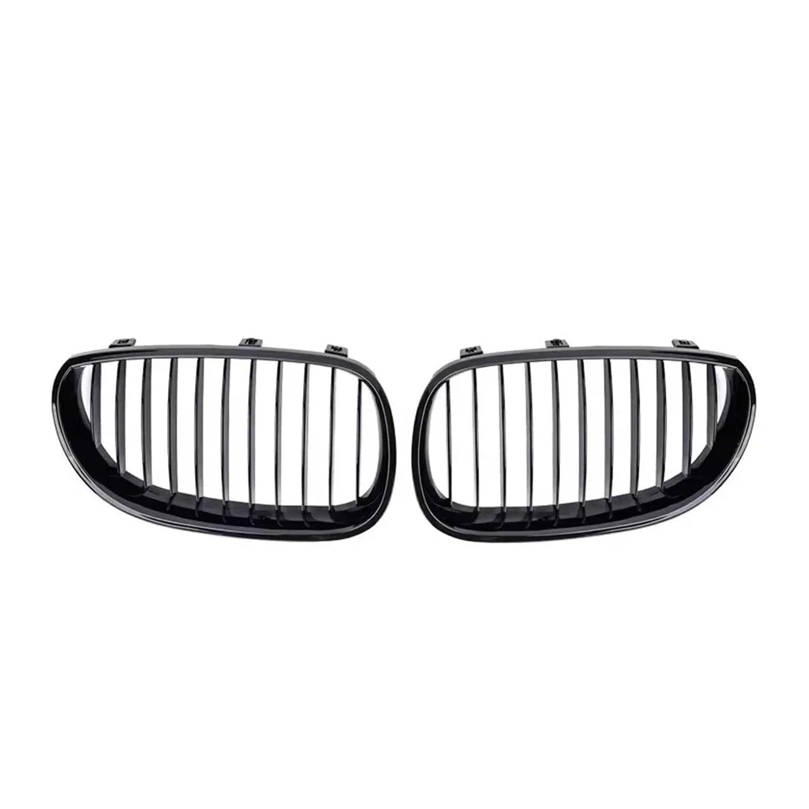 Nieren Kühlergrill Frontstoßstange Chrom-Diamanten-Stil Für 5er Für E60 Für E61 Für M5 Für 325i 2004 2005 2006 2007 2008 2009 Lamellengitter Im Single-Line-Stil Kühlergrill Doppelsteg(Single-Glossy Bl von Kdbcet