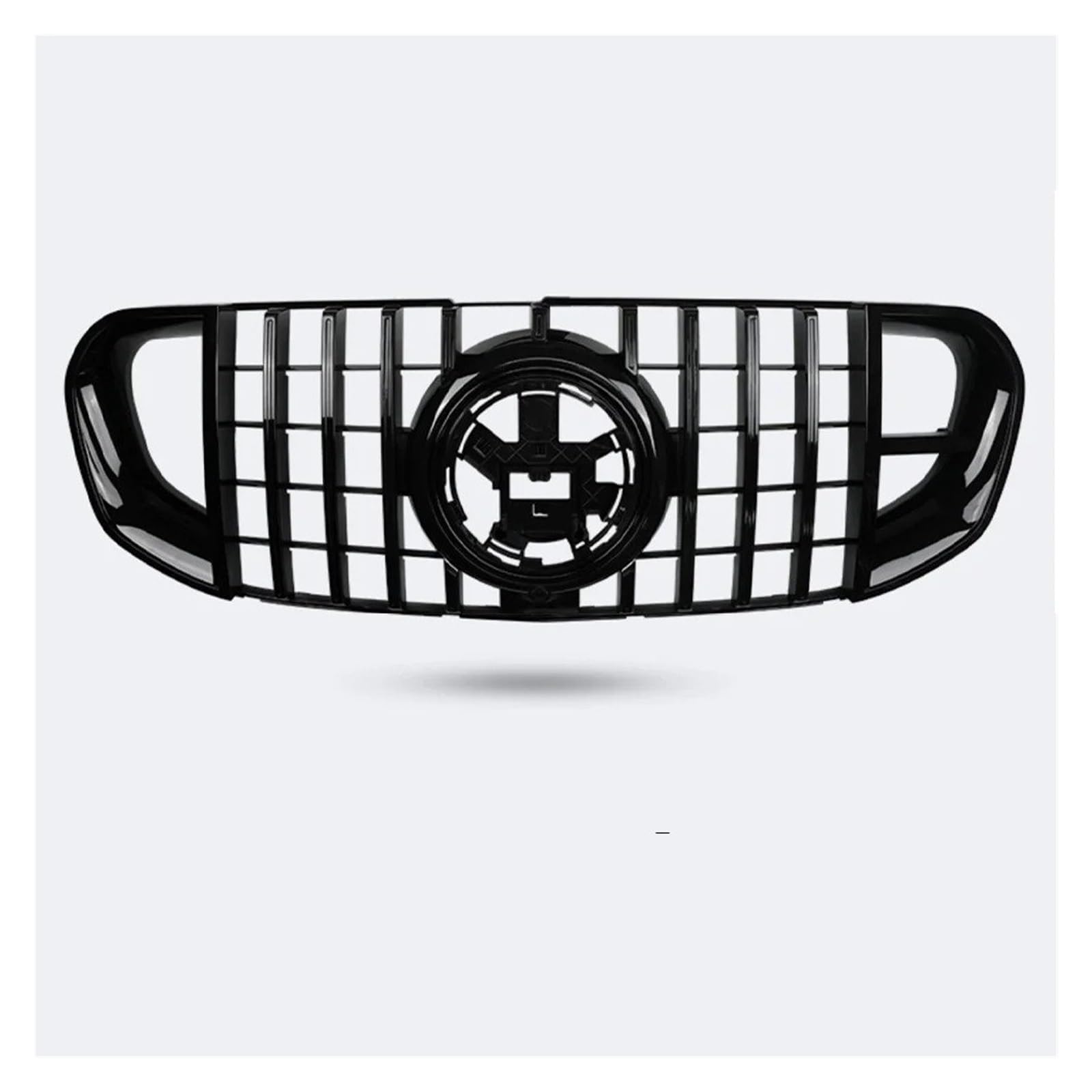 Nieren Kühlergrill Frontstoßstange Grille Haube Grill Für Für Benz Für X167 Für GLS-Klasse 2020 2021 2022 Für GLS450 Für GLS580 Für Stil Racing Grille Kühlergrill Doppelsteg(All Black) von Kdbcet