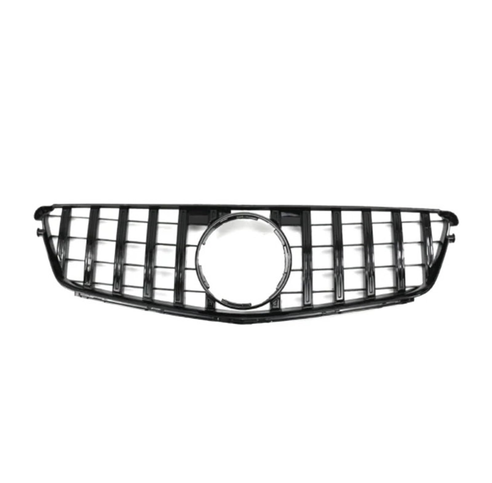 Nieren Kühlergrill Frontstoßstangengrill Für Für Benz Für C W204 Sport Racing Grill Diamond 2007 2008 2009 2010 2011 2012 2013 2014 Facelift Kühlergrill Doppelsteg(GT Black) von Kdbcet