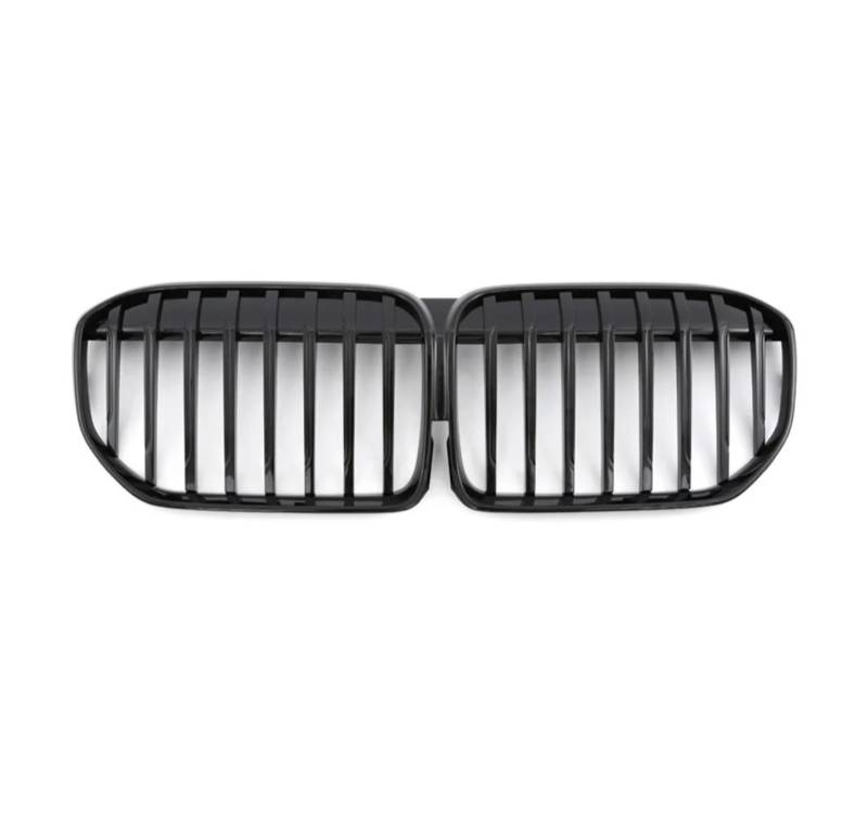 Nieren Kühlergrill Für 7 Serie Für G11 Für G12 Für 730i Für 740i Für 750i Für 740e Für 730d 2020 2021 2022 Auto Vorderen Stoßfänger Niere Grille Haube Racing Grills Kühlergrill Doppelsteg(Glossy Black von Kdbcet