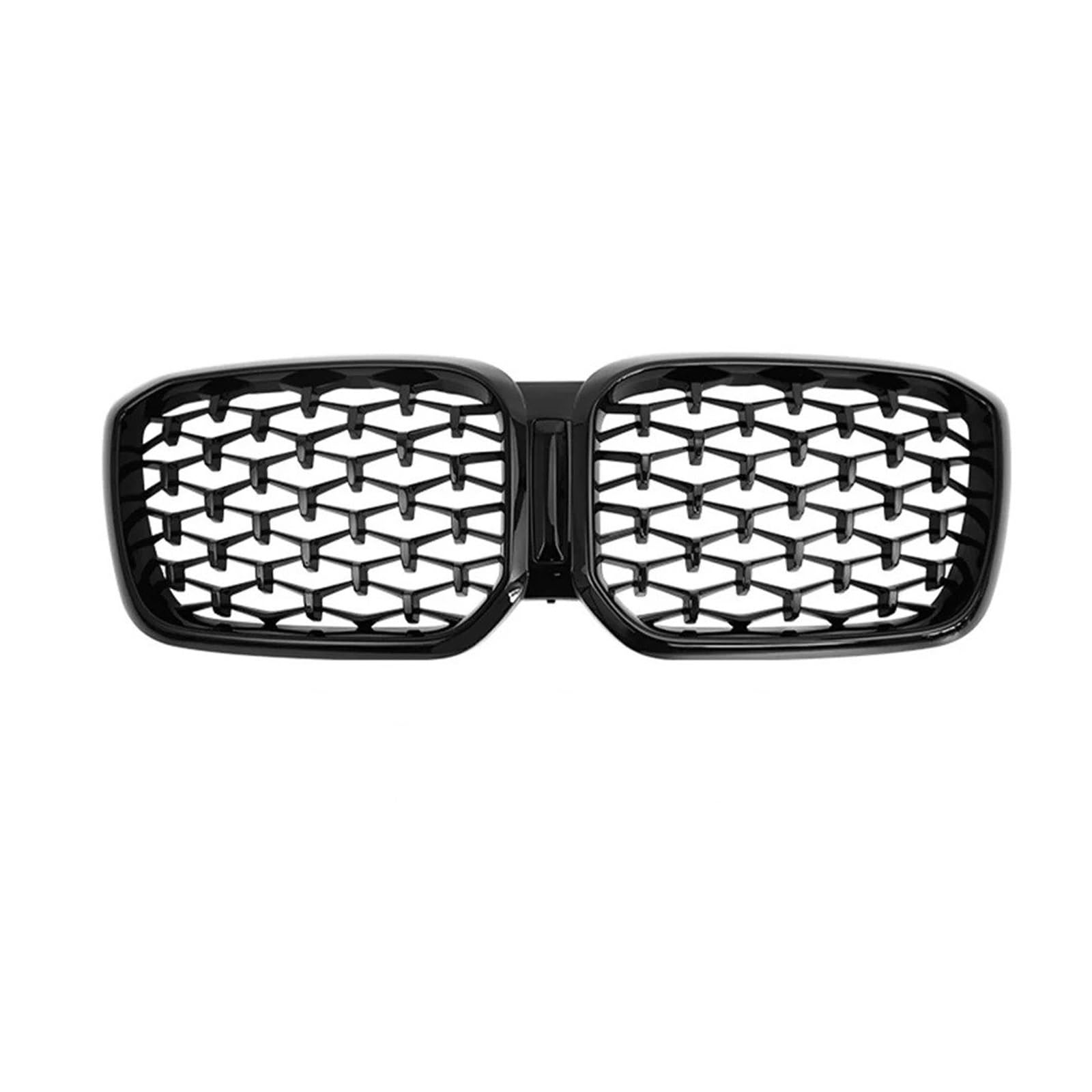 Nieren Kühlergrill Für G01 Für G02 Für X3 Für X4 2022+ Auto Vordere Stoßstange Niere Meteor Grille Diamant Stil Racing Grill Ersatzteile Auto Styling Kühlergrill Doppelsteg(Black None Hole) von Kdbcet