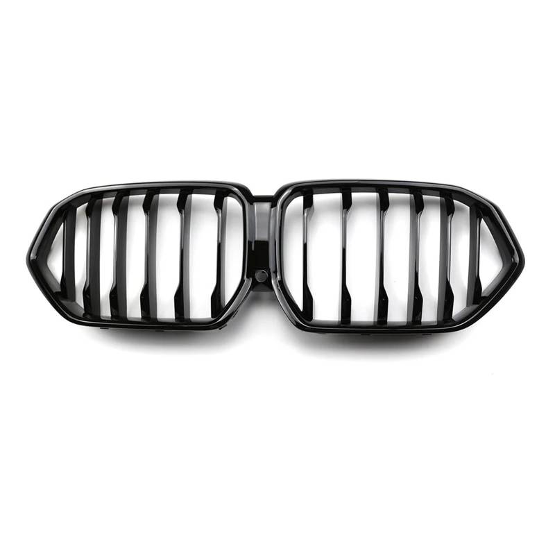 Nieren Kühlergrill Für X6 Für G06 2020 2021 2022 Auto Vorderen Stoßfänger Grill Niere Grille Racing Grills Glänzend Schwarz Auto Zubehör Kühlergrill Doppelsteg(Single Line) von Kdbcet