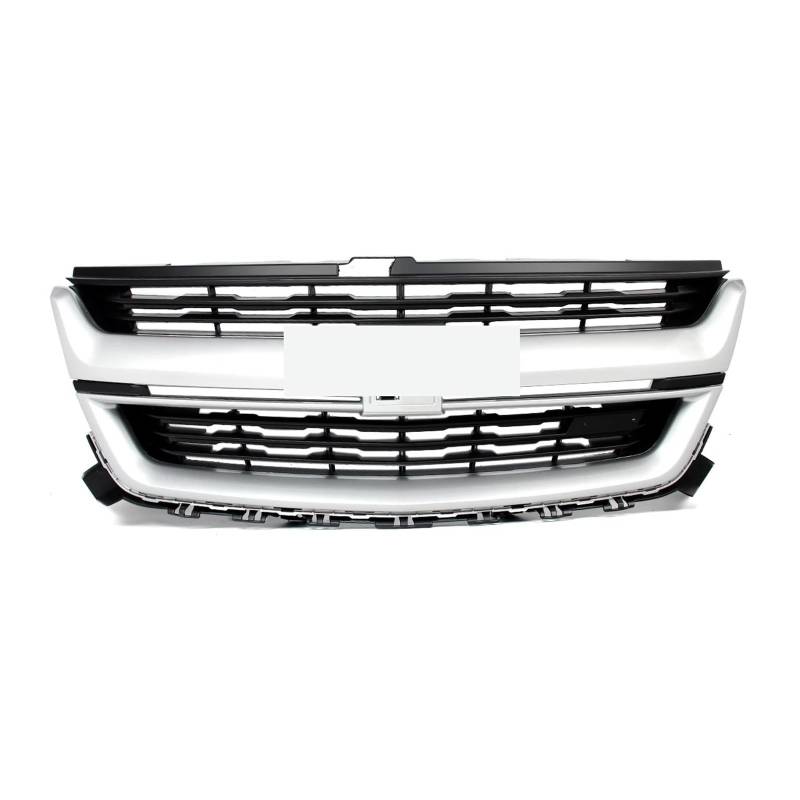 Nieren Kühlergrill Geändert Grill Ersetzen Für Chevrolet Für Colorado 2015 2016 2017 2018 2019 2020 Front Upper Bumper Grille Silber EIS Metallic Auto Front Kühlergrill Kühlergrill Doppelsteg von Kdbcet