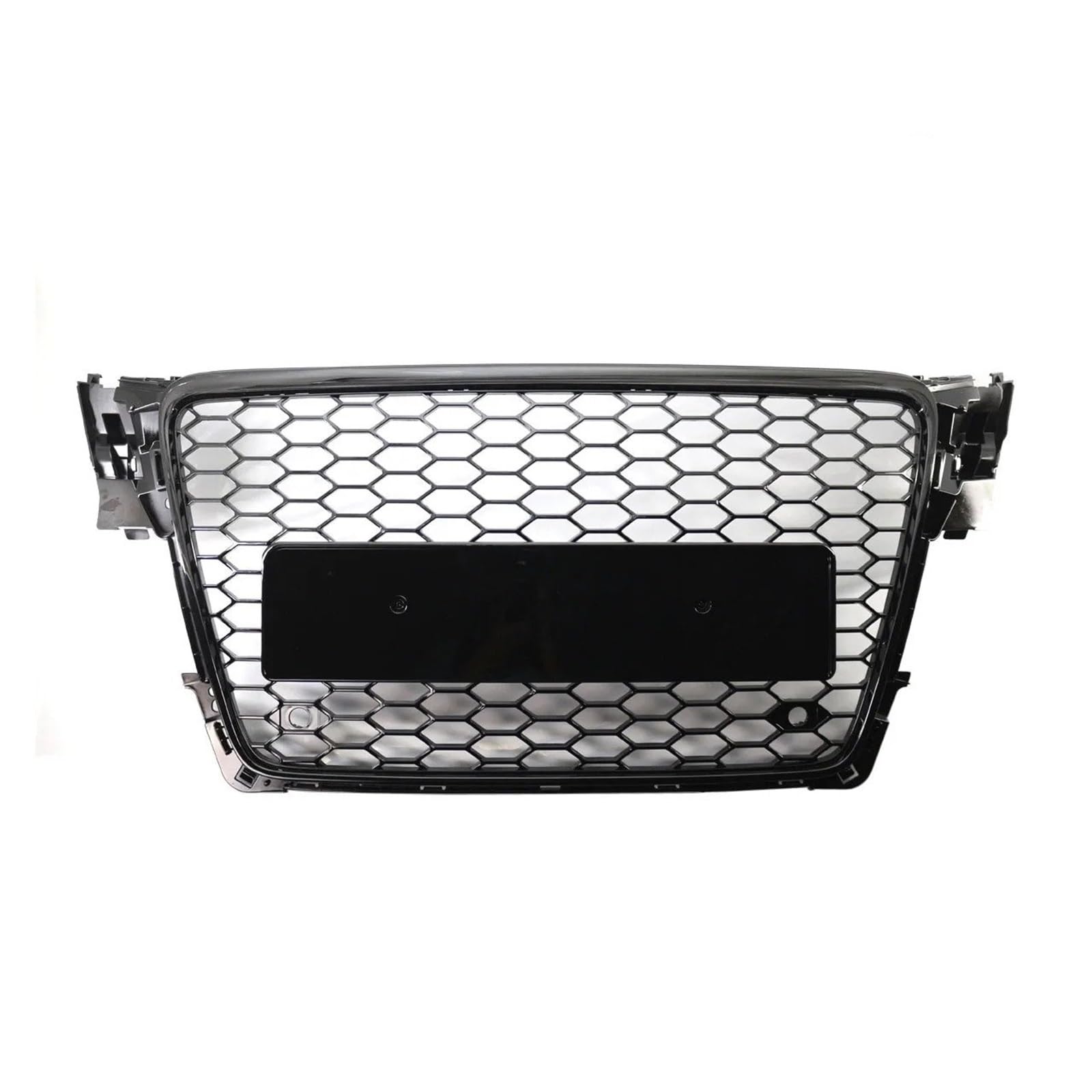 Nieren Kühlergrill Glanz Schwarz Front Stoßstange Nieren Grill Gitter Hex Mesh Waben Für A4 Für S4 Für RS4 Für B8 2009 2010 2011 2012 Styling Kühlergrill Doppelsteg von Kdbcet