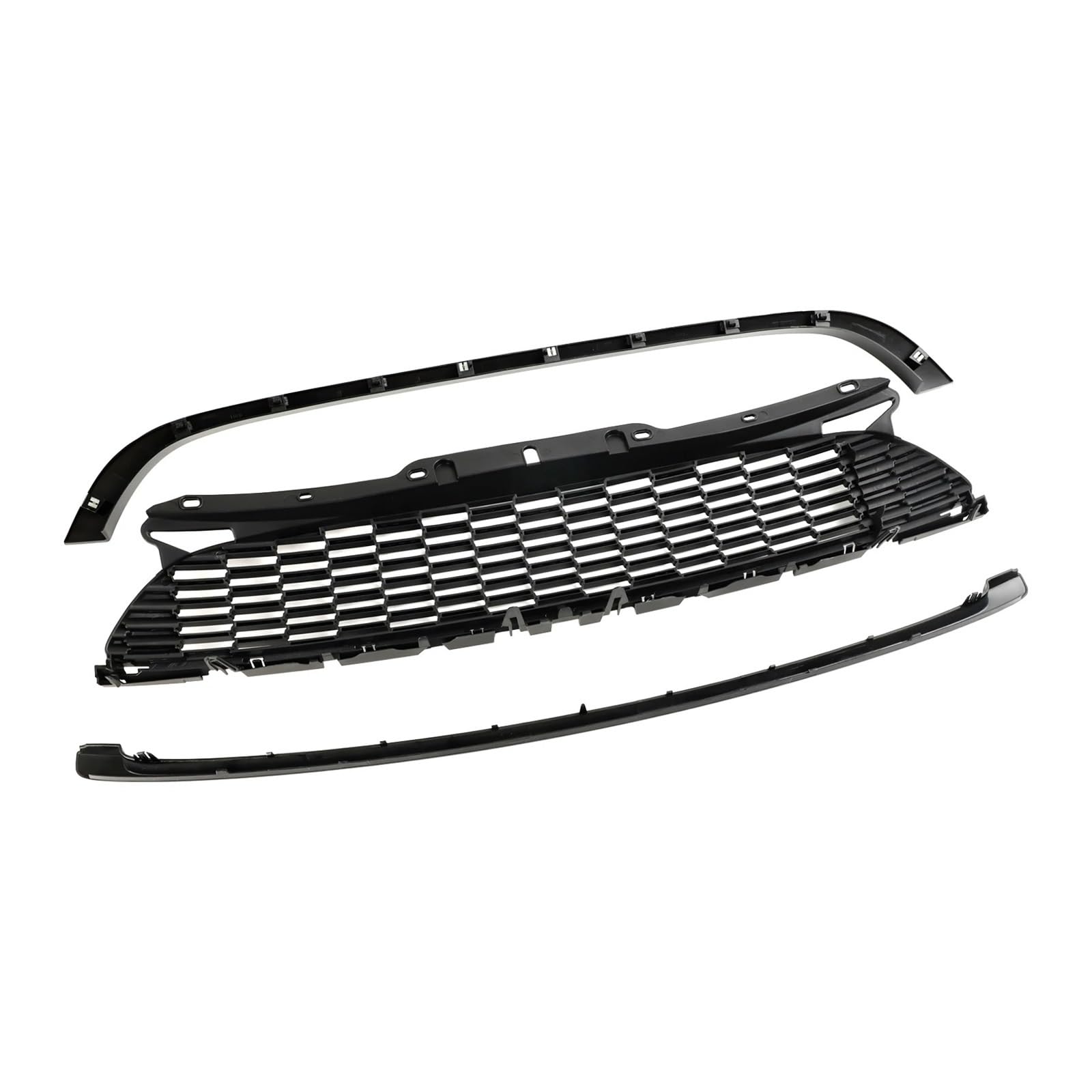 Nieren Kühlergrill Glanzschwarzer Frontgrill Für Mini Für Cooper Für R55 Für R56 Für R57 Für R58 Für R59 Für Cooper S Für JCW 2006 2007 2008 2009 2010 Kühlergrill Doppelsteg von Kdbcet