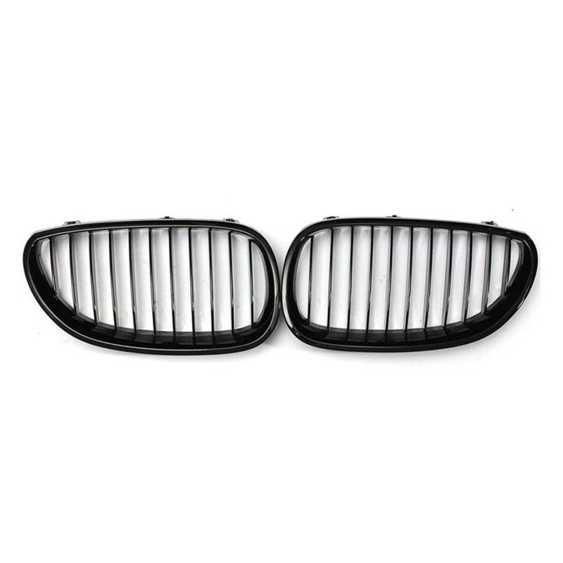 Nieren Kühlergrill Grill Vorne Niere Sport Gitter Haube Grill Für E60 Für E61 Für 5 Serie Für M5 2003 2004 2005 2006 2007 2008 2009 Kühlergrill Doppelsteg(Gloss Black) von Kdbcet