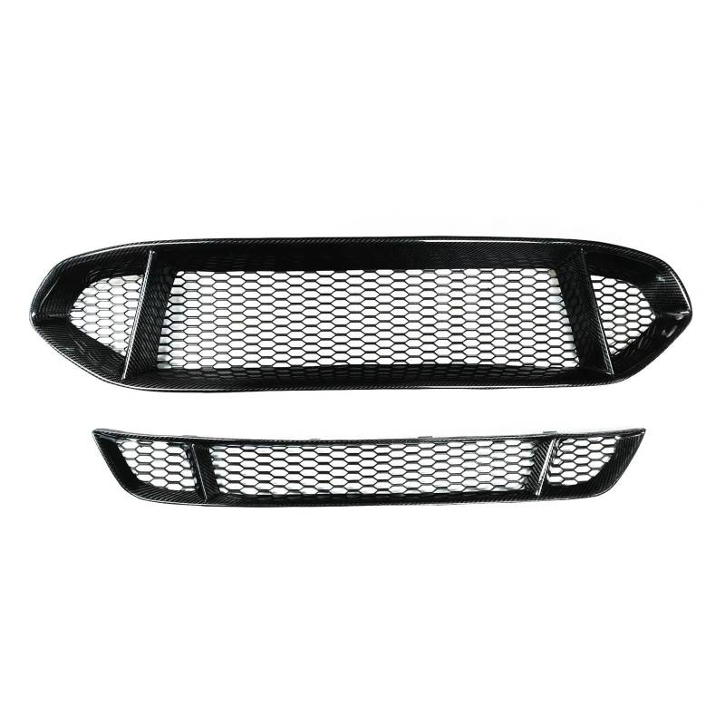 Nieren Kühlergrill Kühlergrill Grill Für Ford Für Mondeo Für Fusion 2013 2014 2015 2016 Carbon Faser Auto Oberen Unteren Stoßfänger Haube Kühler Mesh Grid Kit Kühlergrill Doppelsteg von Kdbcet