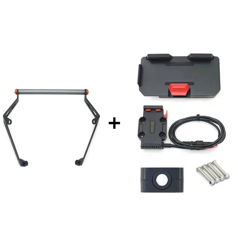 Telefon GPS Halter Motorrad GPS Telefon Halter USB & Drahtlose Ladegerät Navigation Halterung Halterung Ständer FÜR Benelli FÜR TRK702 TRK 702 X TRK702X 2022- Motorrad Telefon Ständer(12mm - 1 Set) von Kdbcet